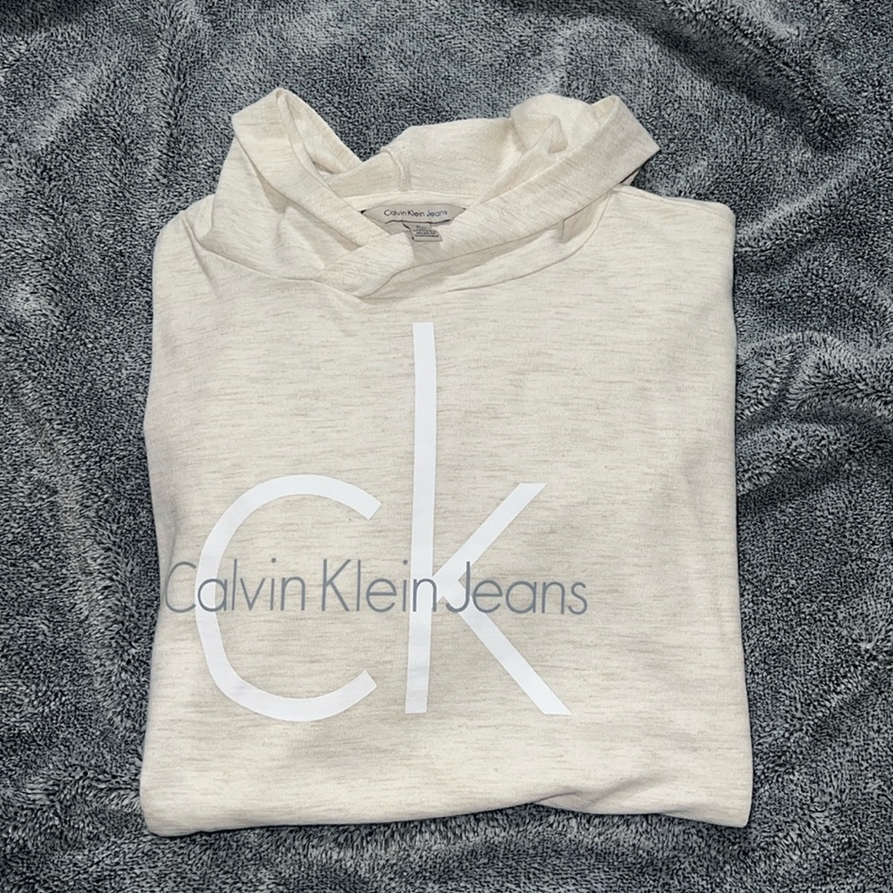 Calvin Klein hooded long sleep top